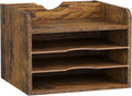 Snughome Vintage Wood File Organizer Desktop, 13.4’’ Document Letter Mail Tray by Snughome