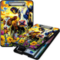 Purple Flower Cow A4 Clipboard by Unknown