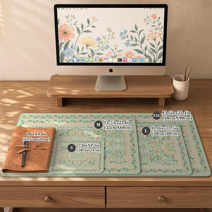 iCasso Aesthetic Flower Mouse pad - Image 2