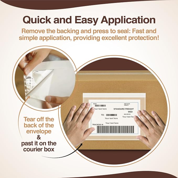 200 Pack 7"x10" UPS Label Sleeves - Image 6