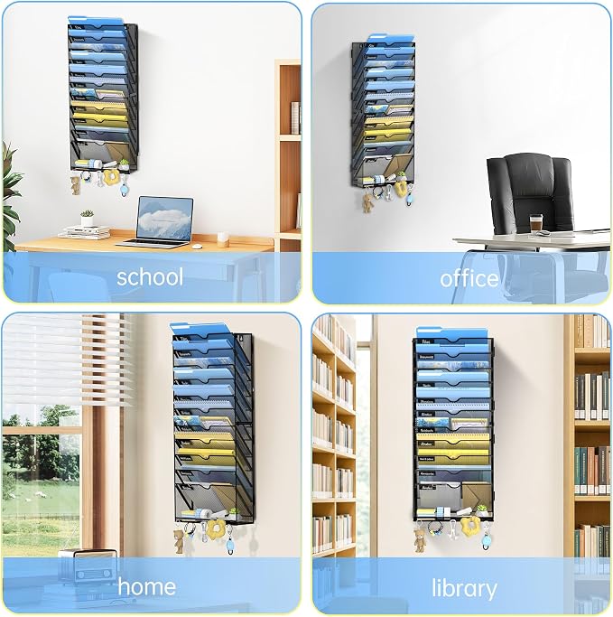 SUPEASY 12 Tier Wall File Organizer - Image 7