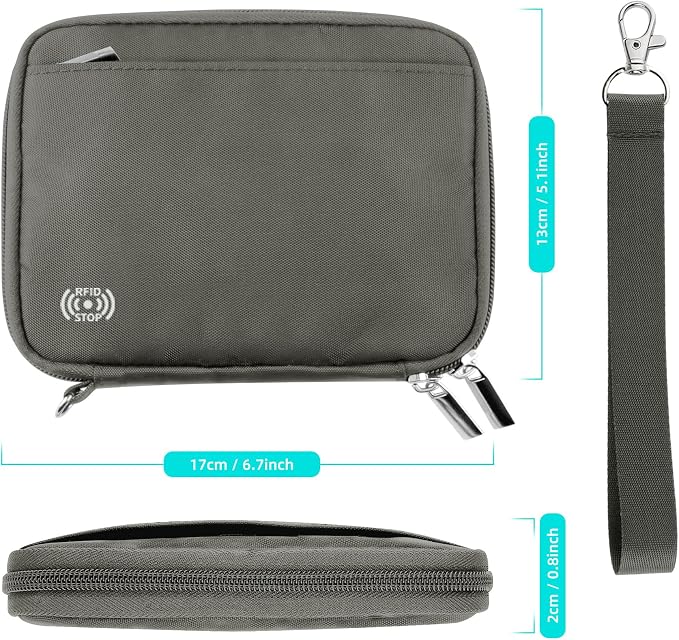 WALNEW Passport Holder Family for 4, RFID Blocking Travel Wallet Women Men - Image 2