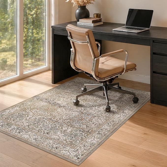 JTJ Moss Green Office Chair Mat by JTJ