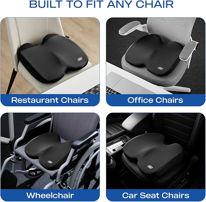 Skechers Seat Cushion, Ergonomic Memory Foam Cushion - Image 7
