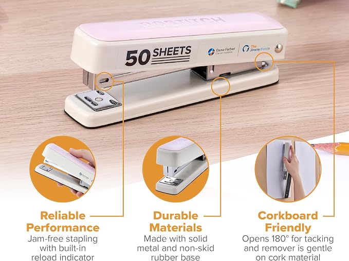 Bostitch Titan Heavy Duty Metal Stapler, 50 Sheet Capacity - Image 4
