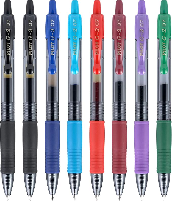 Pilot G2 Premium Refillable and Retractable Gel Ink Pens Fine Point, - Image 3
