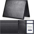 Tenare 50 Pcs Black Leather Certificate Holder 8.5 x 11 PU Phd Bachelor Master by Tenare