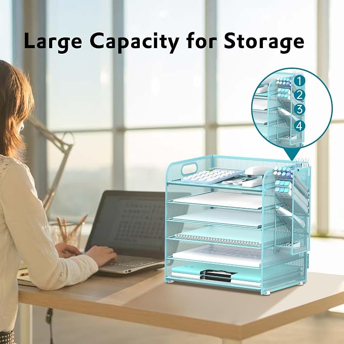 SUPEASY 6 Tier Paper Organizer - Image 6