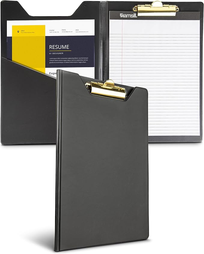 Samsill Value Padfolio with Clipboard and Letter-Size Writing Pad, 9.25 x 13 by Samsill