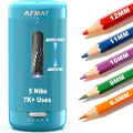 AFMAT Electric Pencil Sharpener, Auto in & Out, 5 Nibs, 7K+ Uses, Fully by AFMAT