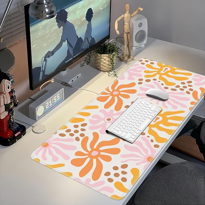 iCasso Desk Matt for Desktop, Cute Desk Pad Mat, XXL Large Mouse Pad, Anti-Slip - Image 6