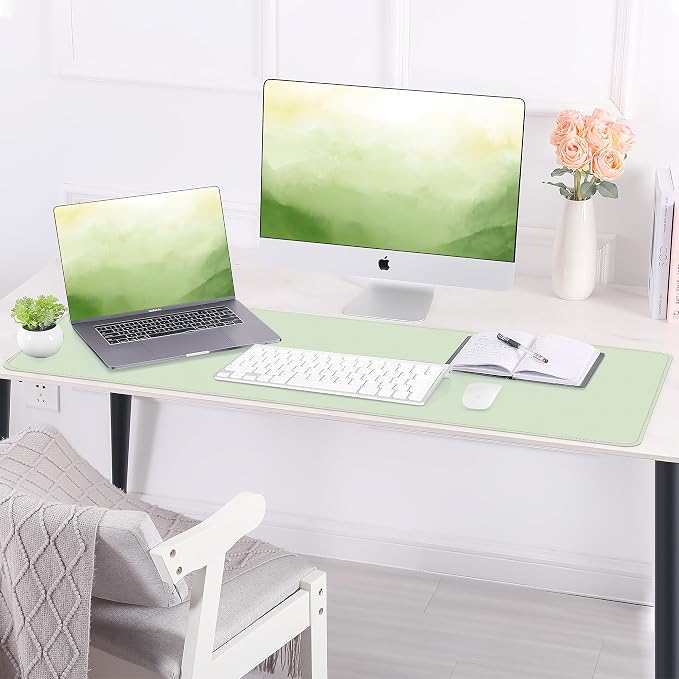 AFIING Leather Desk Pad Protector, Large Desk Mat - Image 7