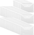 60 Pack, Plastic Envelopes – Transparent Waterproof Reusable File Folders by WORPSON