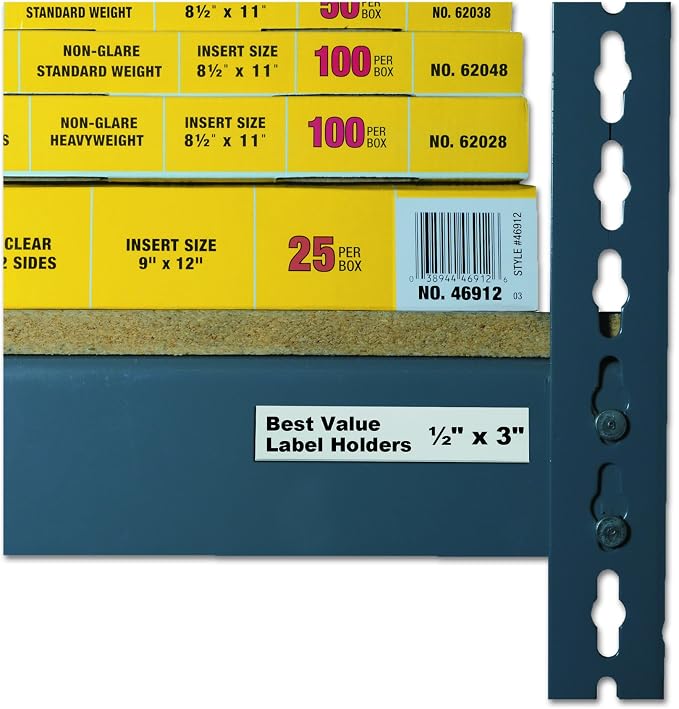 C-Line Self-Adhesive Label Holders, Top Load, 0.5 x 3 - Image 3