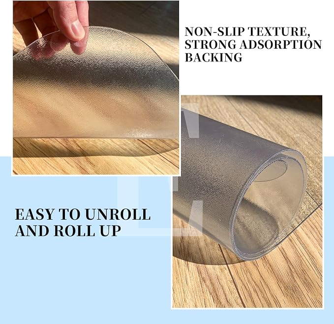 Tonaus Chair Mat for Hard Floor Office Chair Mat Desks Mats Large 48"×36" - Image 4