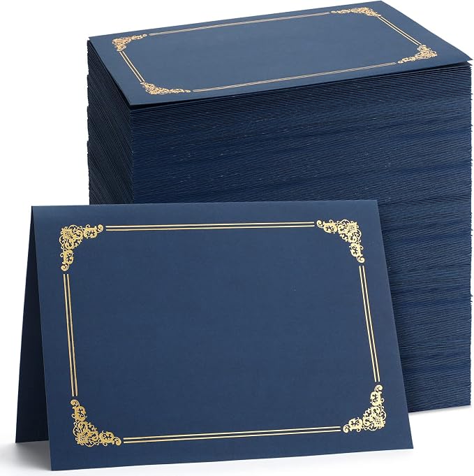 Fainne 160 Pcs 8.5 x 11 Certificate Holders Diploma Holders Document Covers by Fainne