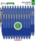 Zebra Pen Z-Grip Recycled Ballpoint Pens, Durable Metal Clip, 68% Recycled by ZebraPen