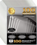 GOLD SEAL Page Protectors, 100 Pack Diamond Clear 4 Mil Heavyweight Page by GOLDSEAL