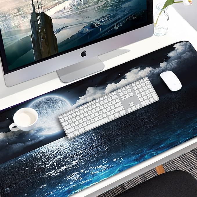 Naukay Large Mouse Pad, 31.5x15.7 inch Large Extended Computer Keyboard Mouse - Image 7