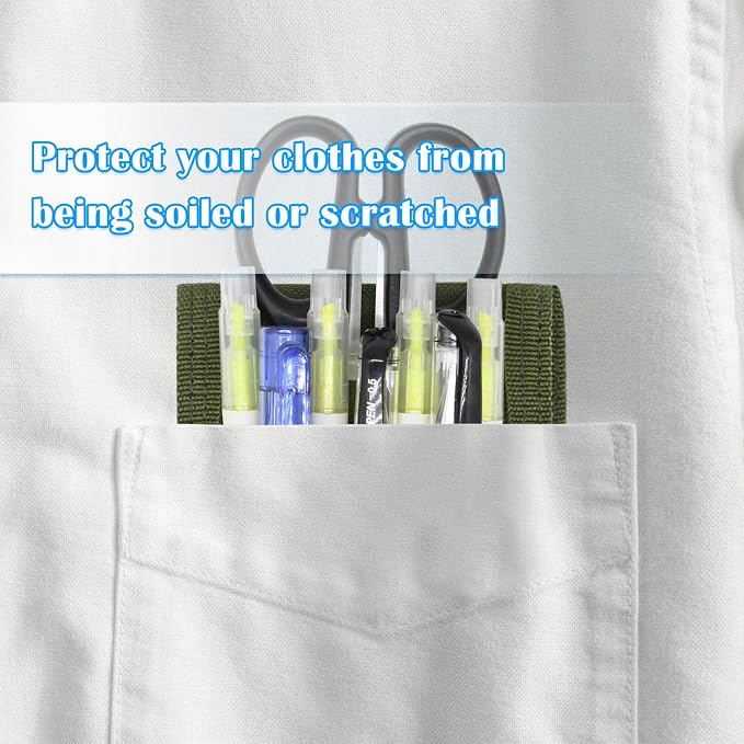 2 Pcs KATOLK Belt Pen Holder, Detachable Military Duty Pencil Sleeve Case - Image 6
