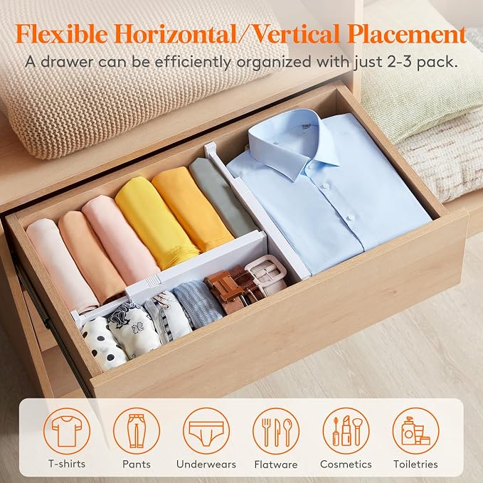 Lifewit 16 Pack Upgrade Drawer Dividers - Image 6