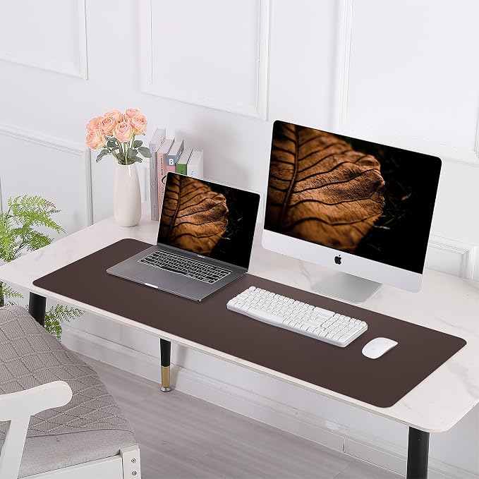 AFIING Leather Desk Pad Protector, Large Desk Mat - Image 7