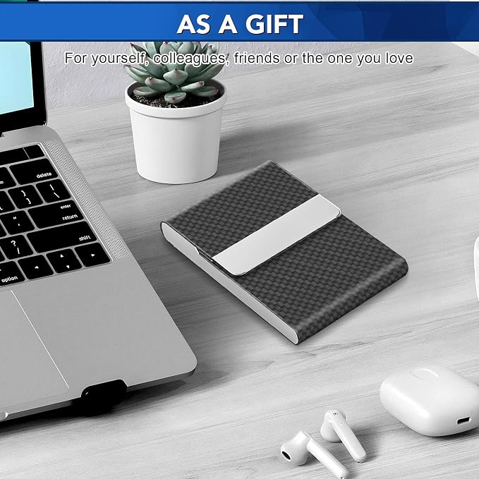 Business Card Holder, Metal Slim Business Card Case, Pocket Card Holder - Image 8