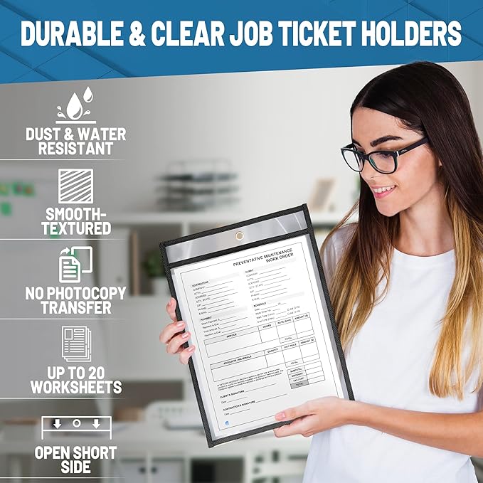 10 Pack Job Ticket Holders 8.5x11 - Image 4