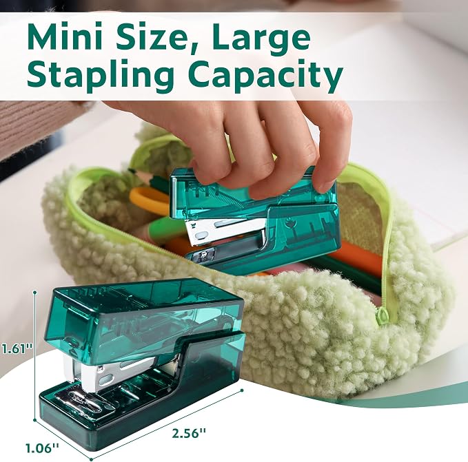NUSIGN Mini Stapler with 830 Staples, Small Cute Desk Staplers, 25 Sheet - Image 7