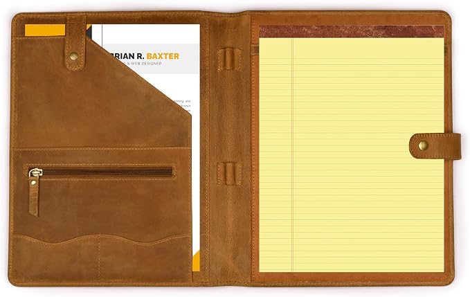 Leather Village Leather Portfolio Organizer - Image 2