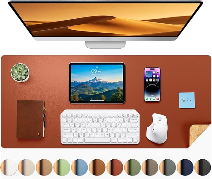 Aothia Dual-Sided Desk Pad by AothiaSimpleNaturalUnique