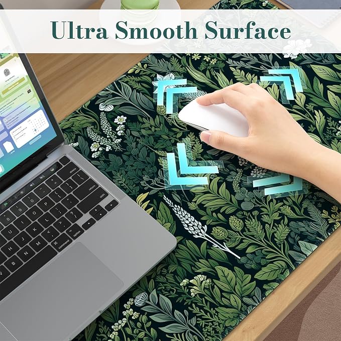 iCasso Desk Mat, Big Desk Pad, XXL Extended Gaming Mouse Pad, Large Mouse Pad - Image 3