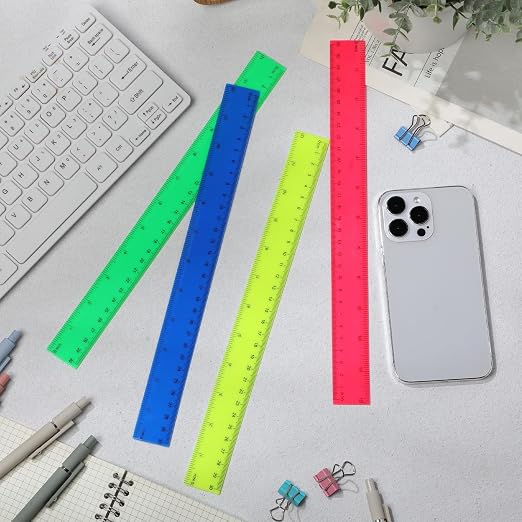 Zonon 30 Pcs Wooden Rulers Bulk 12 Inch Ruler - Image 7