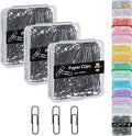 NEEWAY Small Paper Clips, 1.1 Inch Vinly Coated Colored Paperclips, 3 Pack of by NEEWAY