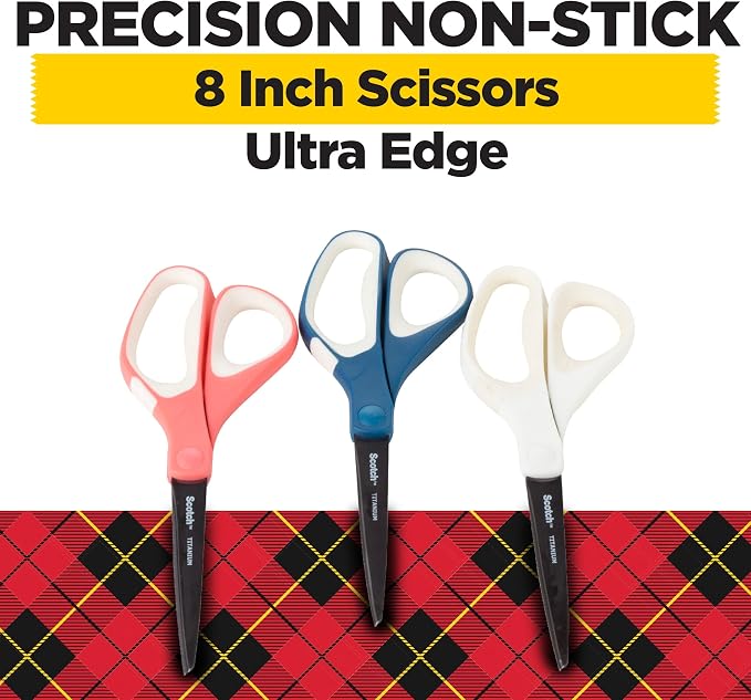 Scotch Brand Precision Ultra Edge Scissors, Left- or Right-Handed, 8 Inch - Image 2