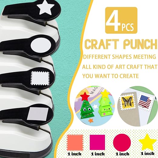 Paper Punch Set, 1 inch Hole Puncher - Image 4