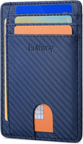 Buffway Slim Minimalist Front Pocket RFID Blocking Leather Wallets by Buffway