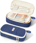 SUNEE Cute Pencil Case, Aesthetic Pen Pouch, Colored Large Pencil Bag by SUNEE