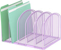 SUPEASY File Organizer 5-Section Mesh Desk Organizer, Upright File Organizer by SUPEASY