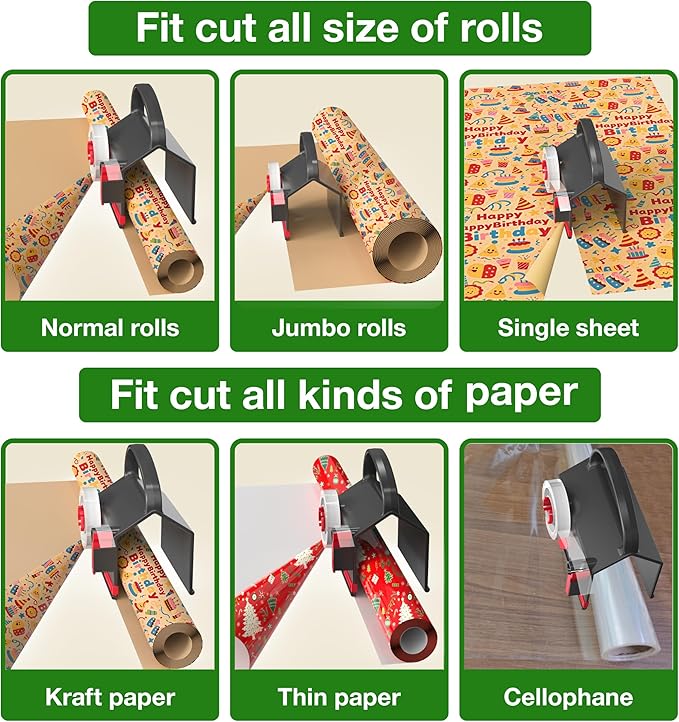Wraprocut Wrapping Paper Cutter & Tape Dispenser Dual Use - Image 5