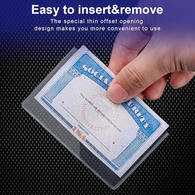 20 Pack Social Security Card Protector Medicare New Credit Card Holder - Image 5