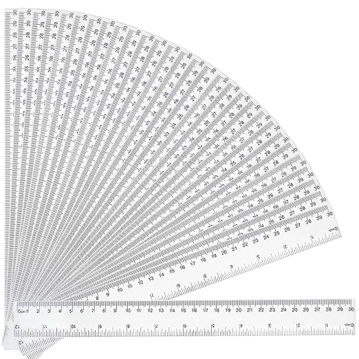 30 Packs Plastic Clear Rulers Bulk - Image 4