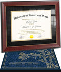 Wooden College Diploma Frame 8.5 x 11 by SmartandProud