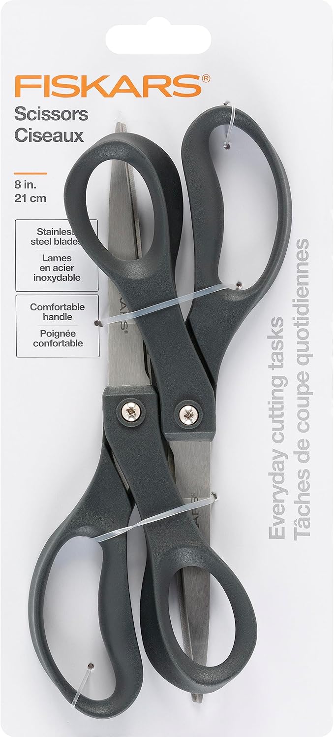 Fiskars 8” Everyday Stainless Steel Scissors by Fiskars