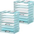 DALTACK 9-Tier Paper Organizer for Desk, Mesh Letter Tray Desk Organizer by DALTACK