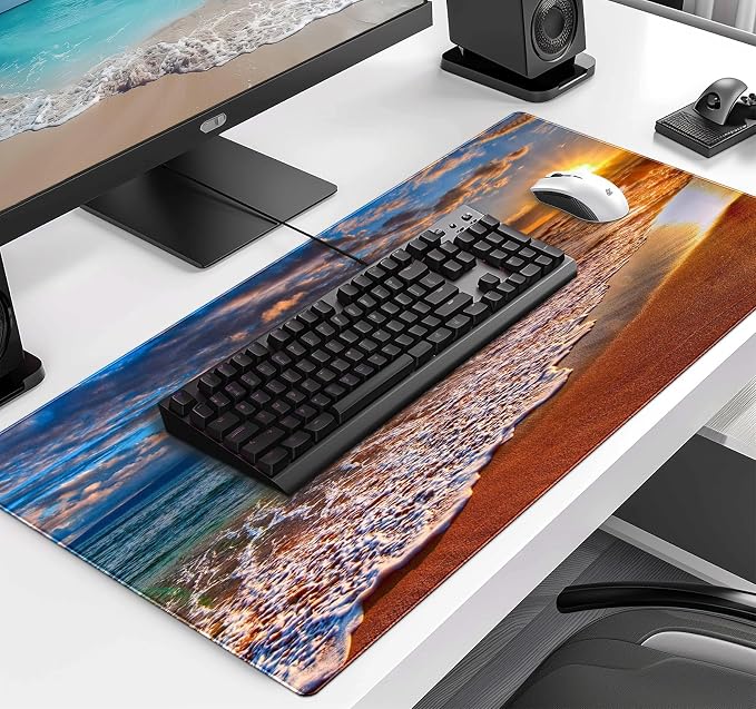 Sunset Beach Large Gaming Mouse Mat - Image 3