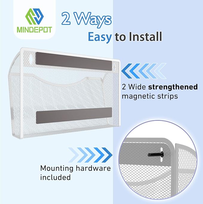MINDEPOT Magnetic Wall File Holder - Image 5