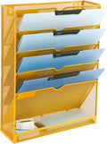 EASEPRES 6 Tier Mesh Hanging Wall File Organizer, Desk Vertical Mail Paper by EASEPRES