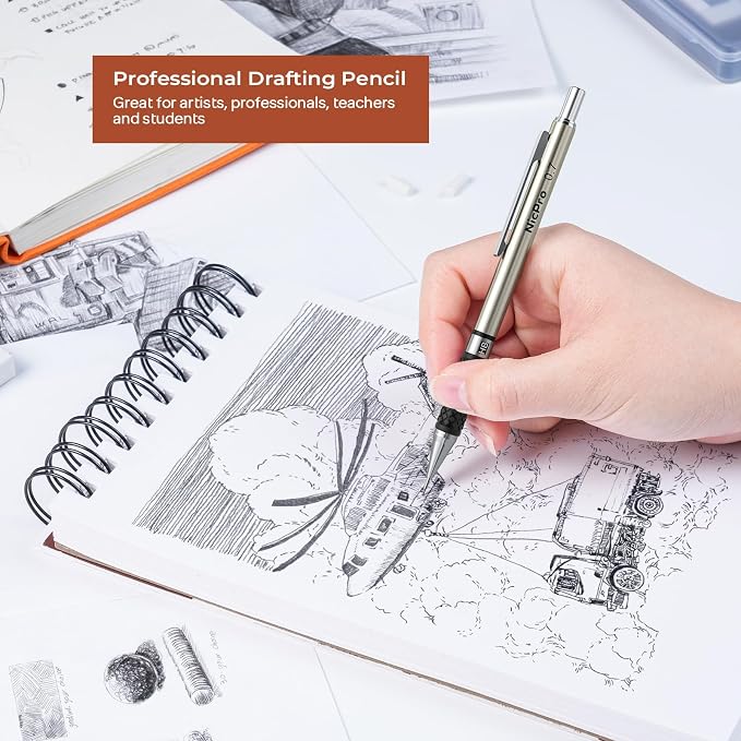 Nicpro 6PCS Art Mechanical Pencil Set, Sketching Drawing - Image 9