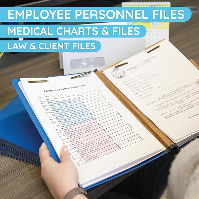10 Blue Classification Folders - Image 4